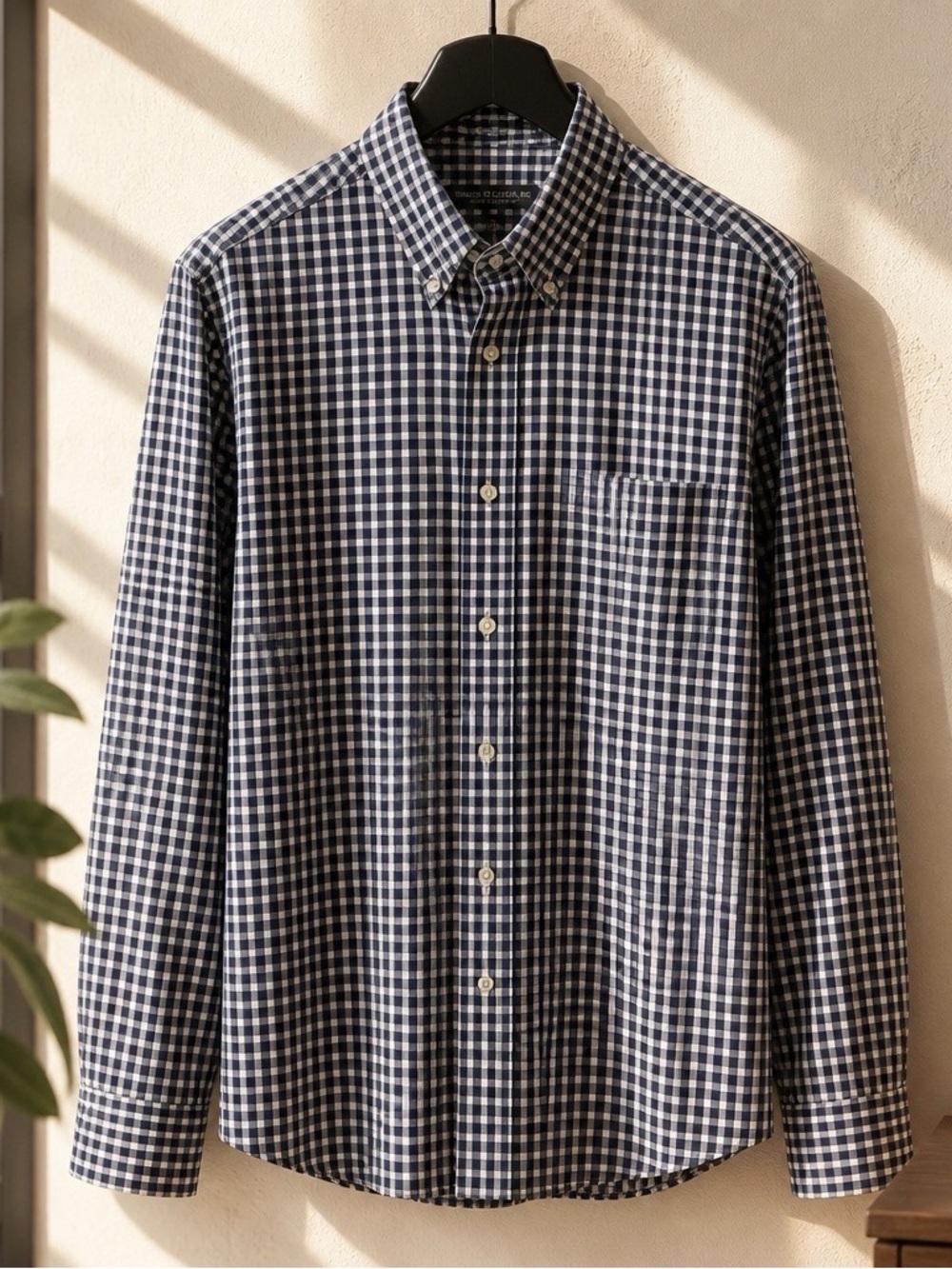 Forsyth of Canada Gingham Button-Down Shirt  Mens size Large